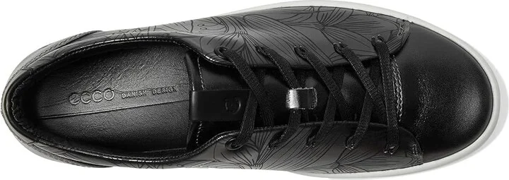 ECCO Soft 7 Floral Sneaker Women's Shoes Silver Metallic Floral : EU 36 (US Women's 5-5.5) M, Leather - Image 2
