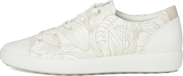 ECCO Soft 7 Floral Sneaker Women's Shoes White Floral : EU 35 (US Women's 4-4.5) M, Leather - Image 6