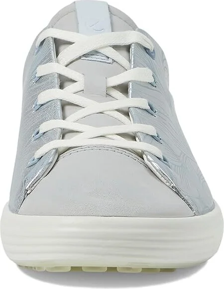 ECCO Soft 7 Floral Women's Shoes Pure Silver/Concrete : EU 41 (US Women's 10-10.5) M, Leather - Image 5