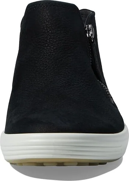 ECCO Soft 7 Low Cut Zip Bootie Women's Shoes Black : EU 35 (US Women's 4-4.5) M, Leather - Image 5