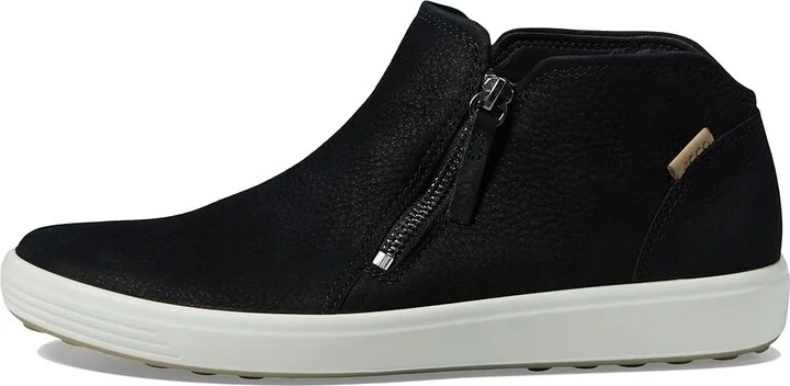 ECCO Soft 7 Low Cut Zip Bootie Women's Shoes Black : EU 35 (US Women's 4-4.5) M, Leather - Image 6