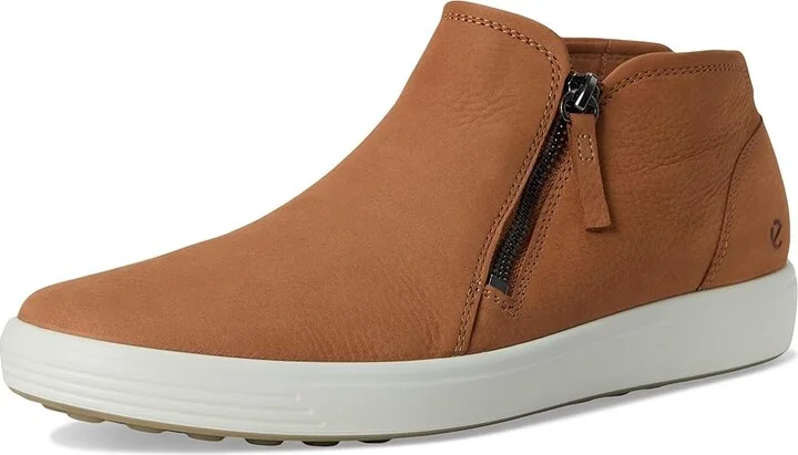 ECCO Soft 7 Low Cut Zip Bootie Women's Shoes Cashmere : EU 35 (US Women's 4-4.5) M, Leather - Image 5