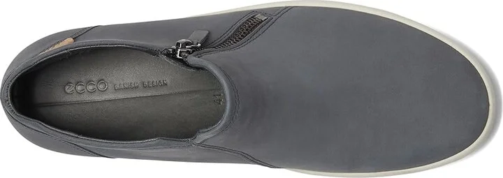 ECCO Soft 7 Low Cut Zip Bootie Women's Shoes Dark Shadow : EU 35 (US Women's 4-4.5) M, Leather - Image 3