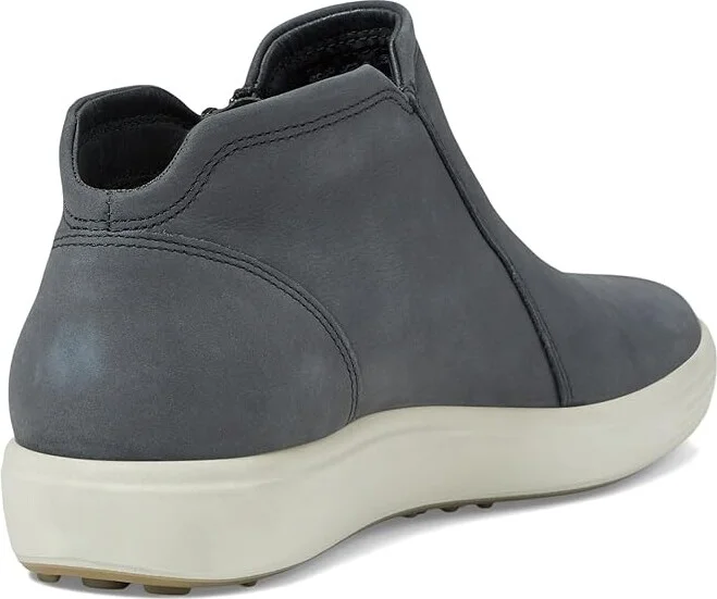 ECCO Soft 7 Low Cut Zip Bootie Women's Shoes Dark Shadow : EU 35 (US Women's 4-4.5) M, Leather - Image 5