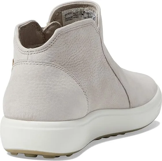 ECCO Soft 7 Low Cut Zip Bootie Women's Shoes Grey Rose : EU 35 (US Women's 4-4.5) M, Leather - Image 4