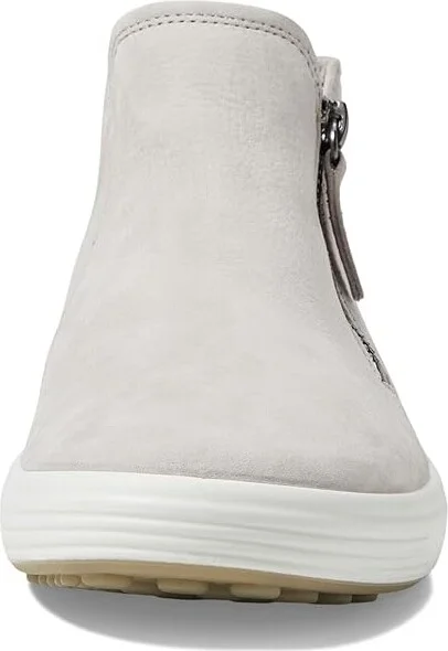 ECCO Soft 7 Low Cut Zip Bootie Women's Shoes Grey Rose : EU 35 (US Women's 4-4.5) M, Leather - Image 5