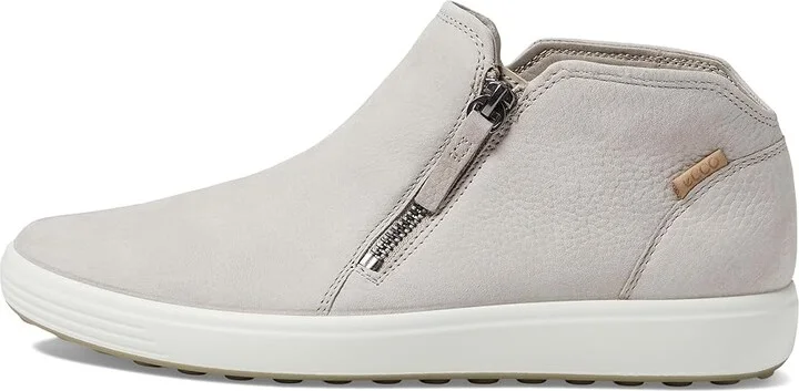 ECCO Soft 7 Low Cut Zip Bootie Women's Shoes Grey Rose : EU 35 (US Women's 4-4.5) M, Leather - Image 6