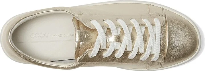 ECCO Soft 7 Monochromatic 2.0 Sneaker Women's Shoes Pure White Gold : EU 36 (US Women's 5-5.5) M, Leather - Image 2