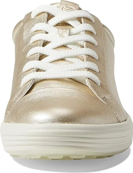 ECCO Soft 7 Monochromatic 2.0 Sneaker Women's Shoes Pure White Gold : EU 36 (US Women's 5-5.5) M, Leather - Image 5