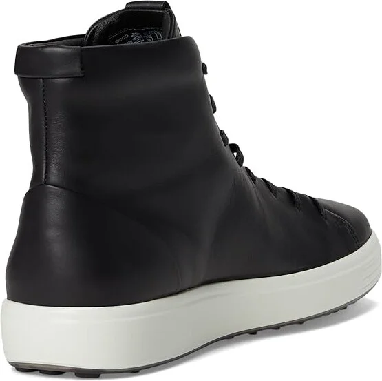 ECCO Soft 7 Premier High-Top Sneakers Men's Shoes Black : EU 42 (US Men's 8-8.5) M, Leather - Image 4