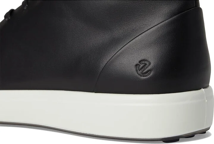 ECCO Soft 7 Premier High-Top Sneakers Men's Shoes Black : EU 42 (US Men's 8-8.5) M, Leather - Image 7