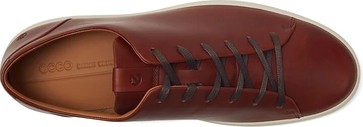 ECCO Soft 7 Premier Sneakers Men's Shoes Cognac : EU 39 (US Men's 5-5.5) M, Leather - Image 2