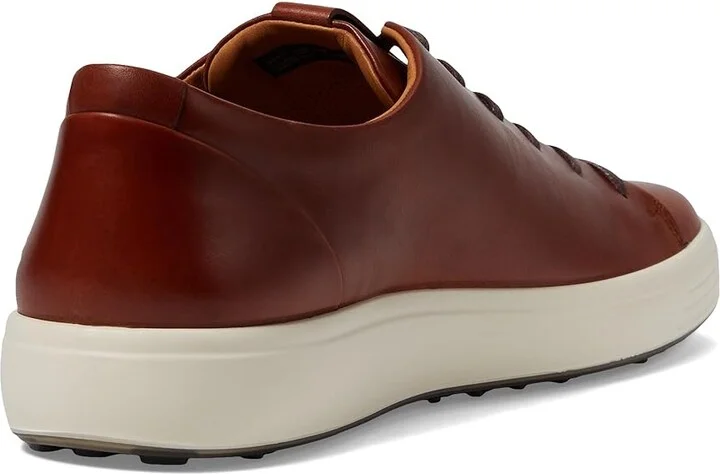 ECCO Soft 7 Premier Sneakers Men's Shoes Cognac : EU 39 (US Men's 5-5.5) M, Leather - Image 4