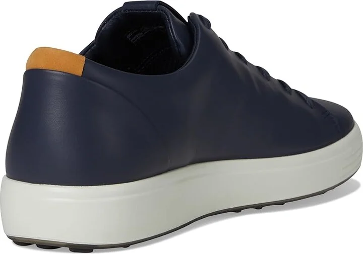 ECCO Soft 7 Premier Sneakers Men's Shoes Marine : EU 45 (US Men's 11-11.5) M, Leather - Image 4