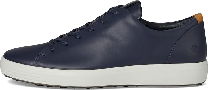 ECCO Soft 7 Premier Sneakers Men's Shoes Marine : EU 45 (US Men's 11-11.5) M, Leather - Image 6