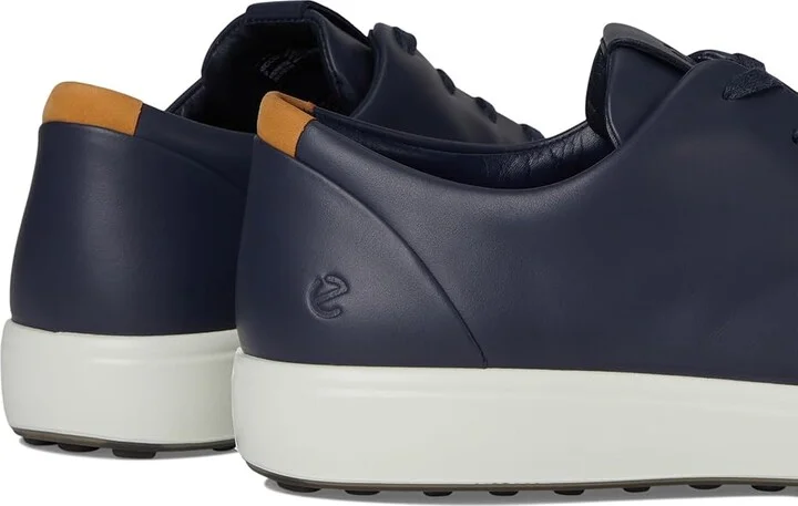 ECCO Soft 7 Premier Sneakers Men's Shoes Marine : EU 45 (US Men's 11-11.5) M, Leather - Image 7