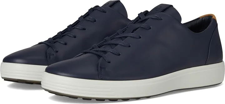 ECCO Soft 7 Premier Sneakers Men's Shoes Marine : EU 45 (US Men's 11-11.5) M, Leather