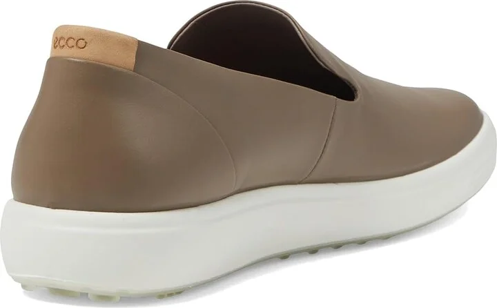 ECCO Soft 7 Slip-On Sneaker Women's Shoes Taupe/Powder : EU 35 (US Women's 4-4.5) M, Leather - Image 4