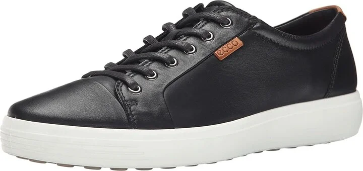 ECCO Soft 7 Sneaker Men's Lace up casual Shoes Black : EU 39 (US Men's 5-5.5) M, Leather - Image 2