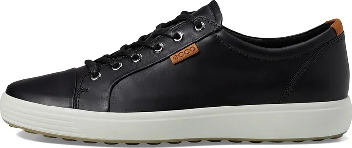 ECCO Soft 7 Sneaker Men's Lace up casual Shoes Black : EU 39 (US Men's 5-5.5) M, Leather - Image 7