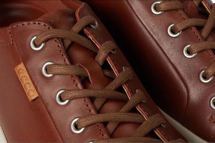 ECCO Soft 7 Sneaker Men's Lace up casual Shoes Cognac 1 : EU 43 (US Men's 9-9.5) M, Leather - Image 7