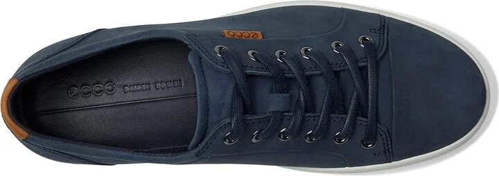 ECCO Soft 7 Sneaker Men's Lace up casual Shoes Marine/Lion : EU 40 (US Men's 6-6.5) M, Leather - Image 2