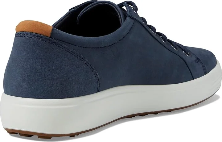 ECCO Soft 7 Sneaker Men's Lace up casual Shoes Marine/Lion : EU 40 (US Men's 6-6.5) M, Leather - Image 4