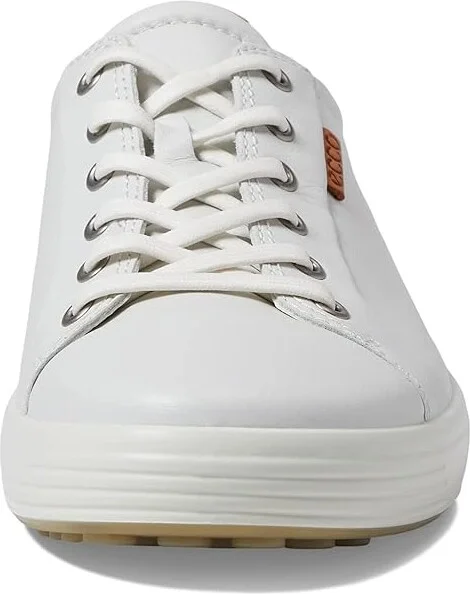 ECCO Soft 7 Sneaker Men's Lace up casual Shoes White/White : EU 44 (US Men's 10-10.5) M, Leather - Image 5