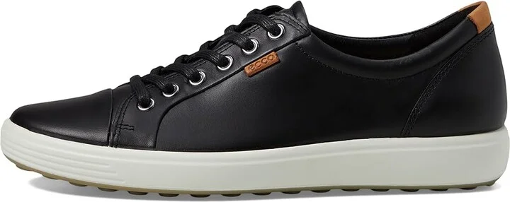 ECCO Soft 7 Sneaker Women's Lace up casual Shoes Black/Black : EU 35 (US Women's 4-4.5) M, Leather - Image 7