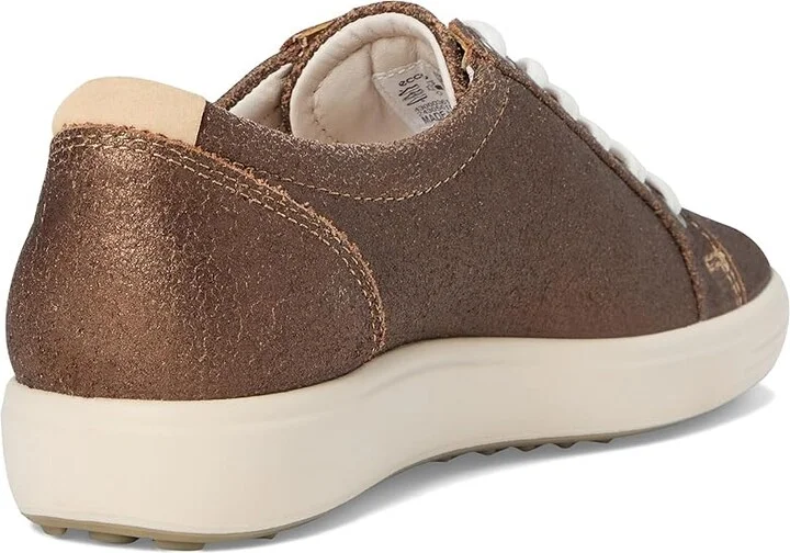 ECCO Soft 7 Sneaker Women's Lace up casual Shoes Bronze Antique : EU 35 (US Women's 4-4.5) M, Leather - Image 4