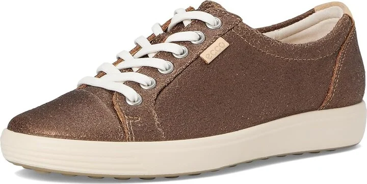 ECCO Soft 7 Sneaker Women's Lace up casual Shoes Bronze Antique : EU 35 (US Women's 4-4.5) M, Leather - Image 5