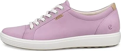 ECCO Soft 7 Sneaker Women's Lace up casual Shoes Lavender Mist : EU 39 (US Women's 8-8.5) M, Leather - Image 5