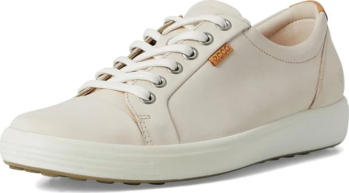 ECCO Soft 7 Sneaker Women's Lace up casual Shoes Limestone Nubuck : EU 38 (US Women's 7-7.5) M - Image 5