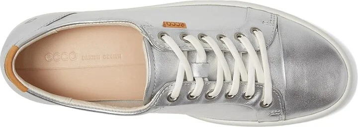 ECCO Soft 7 Sneaker Women's Lace up casual Shoes Metallic Silver : EU 36 (US Women's 5-5.5) M - Image 2