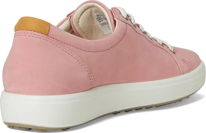 ECCO Soft 7 Sneaker Women's Lace up casual Shoes Old Rose Nubuck : EU 35 (US Women's 4-4.5) M - Image 4