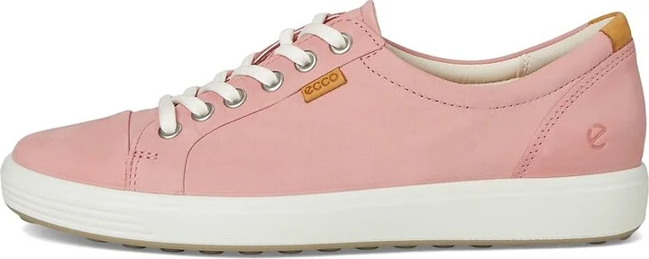 ECCO Soft 7 Sneaker Women's Lace up casual Shoes Old Rose Nubuck : EU 35 (US Women's 4-4.5) M - Image 6