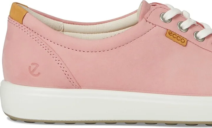 ECCO Soft 7 Sneaker Women's Lace up casual Shoes Old Rose Nubuck : EU 35 (US Women's 4-4.5) M - Image 7
