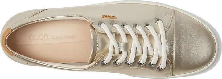 ECCO Soft 7 Sneaker Women's Lace up casual Shoes Pure White Gold : EU 36 (US Women's 5-5.5) M - Image 2