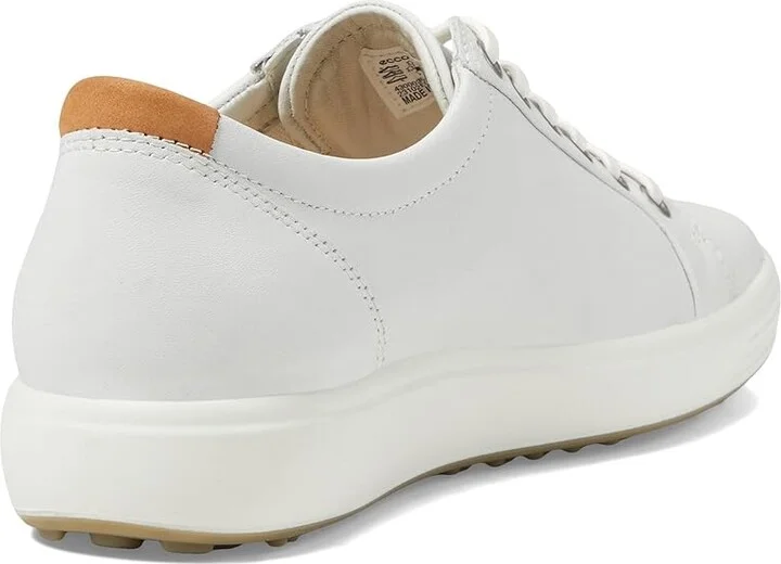 ECCO Soft 7 Sneaker Women's Lace up casual Shoes White/White : EU 36 (US Women's 5-5.5) M, Leather - Image 5