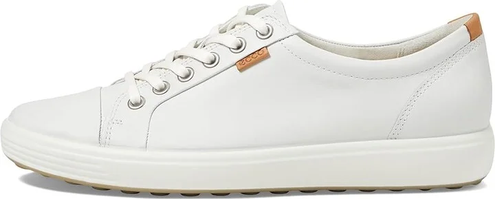 ECCO Soft 7 Sneaker Women's Lace up casual Shoes White/White : EU 36 (US Women's 5-5.5) M, Leather - Image 7