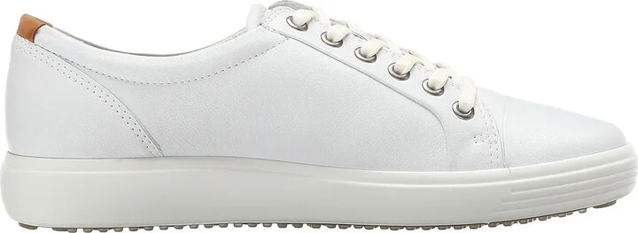 ECCO Soft 7 Sneaker Women's Lace up casual Shoes White/White : EU 36 (US Women's 5-5.5) M, Leather - Image 8