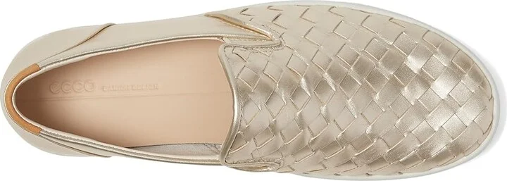 ECCO Soft 7 Woven Slip-On 3.0 Sneaker Women's Shoes Pure White Gold : EU 42 (US Women's 11-11.5) M, Leather - Image 2
