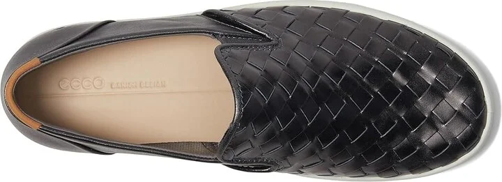 ECCO Soft 7 Woven Slip-On 3.0 Sneaker Women's Shoes Silver Heavy : EU 42 (US Women's 11-11.5) M, Leather - Image 2
