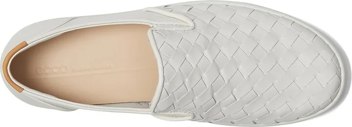 ECCO Soft 7 Woven Slip-On 3.0 Sneaker Women's Shoes White : EU 37 (US Women's 6-6.5) M, Leather - Image 2