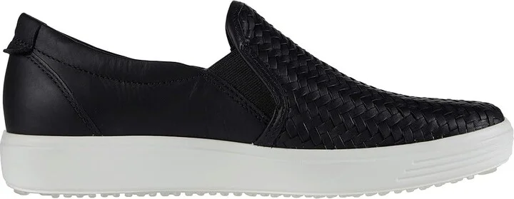 ECCO Soft 7 Woven Slip-On II Women's Shoes Black Cow Leather : EU 35 (US Women's 4-4.5) M - Image 8