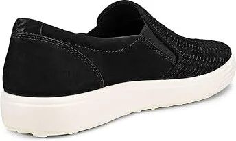 ECCO Soft Seven Woven Slip-On Men's Slip on Shoes Black : EU 48 (US Men's 14-14.5) M, Leather - Image 4