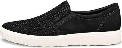 ECCO Soft Seven Woven Slip-On Men's Slip on Shoes Black : EU 48 (US Men's 14-14.5) M, Leather - Image 5