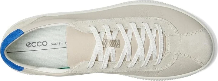 ECCO Soft Zero Lace Up Sneaker Men's Shoes Gravel : EU 45 (US Men's 11-11.5) D - Medium, Leather/Suede - Image 2
