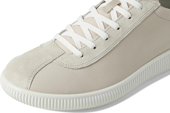 ECCO Soft Zero Lace Up Sneaker Men's Shoes Gravel : EU 45 (US Men's 11-11.5) D - Medium, Leather/Suede - Image 7