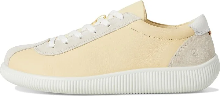ECCO Soft Zero Lace Up Sneaker Women's Shoes Straw/Limestone : EU 42 (US Women's 11-11.5) M, Leather/Suede - Image 6